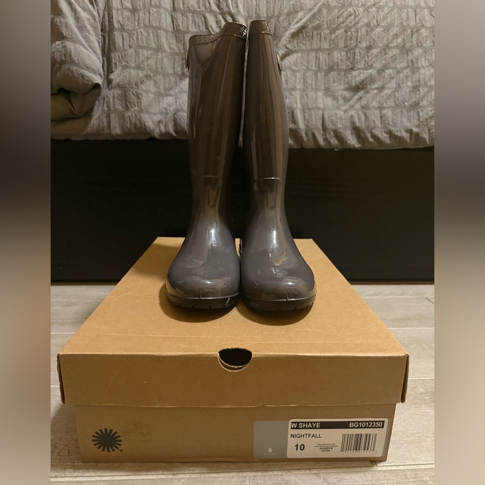 UGG Women's Nightfall Winter Rain Boots - Gray